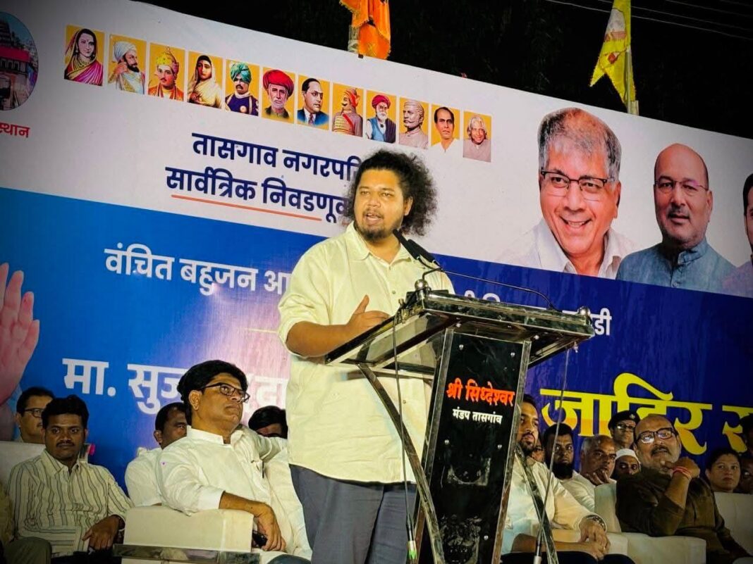 बिनविरोध निवडणुका करणे लोकशाहीला धोका : सुजात आंबेडकर img 20251123 wa0033