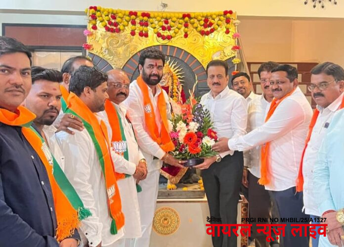 मुक्ताईनगर येथील उद्योजक विनोद सोनवणे यांचा भाजप मध्ये प्रवेश.