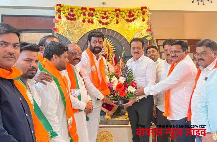 मुक्ताईनगर येथील उद्योजक विनोद सोनवणे यांचा भाजप मध्ये प्रवेश.