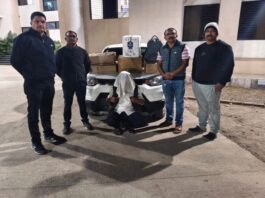 बुलढाणा शहरात अवैध विदेशी दारू वाहतुकीवर स्थानिक गुन्हे शाखेची मोठी कारवाई; 3.56 लाखांचा मुद्देमाल जप्त