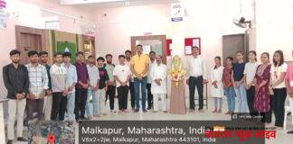 पद्मश्री डॉ. व्ही. बी. कोलते अभियांत्रिकी महाविद्यालय, मलकापूर येथे देशभक्तीपूर्ण वातावरणात आणि मोठ्या उत्साहात शिवजयंती साजरी