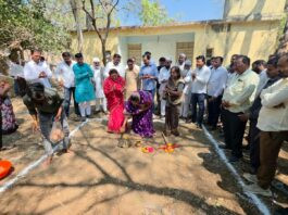 आ. चंद्रकांत पाटील यांच्या हस्ते उंच पाण्याच्या टाकीचे भूमिपूजन