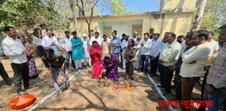 आ. चंद्रकांत पाटील यांच्या हस्ते उंच पाण्याच्या टाकीचे भूमिपूजन आ. चंद्रकांत पाटील यांच्या हस्ते उंच पाण्याच्या टाकीचे भूमिपूजन