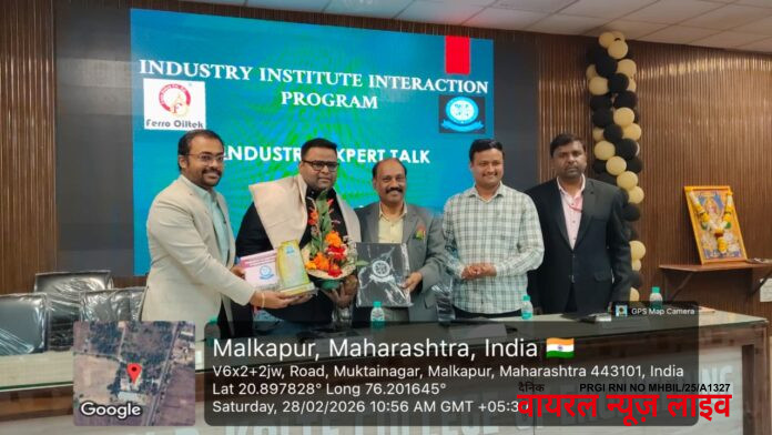 कोलते अभियांत्रिकी महाविद्यालयात खाद्यतेल उद्योगातील आंतरराष्ट्रीय तज्ज्ञ जैनेंद्र बोहरा यांनी दिल्या करिअरच्या महत्त्वाच्या टिप्स