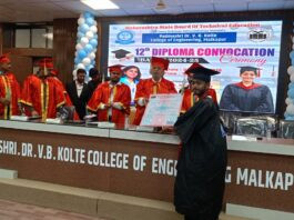पद्मश्री डॉ. व्ही. बी. कोलते अभियांत्रिकी महाविद्यालयात डिप्लोमा पॉलिटेक्निक पदविका प्रदान सोहळा उत्साहात संपन्न