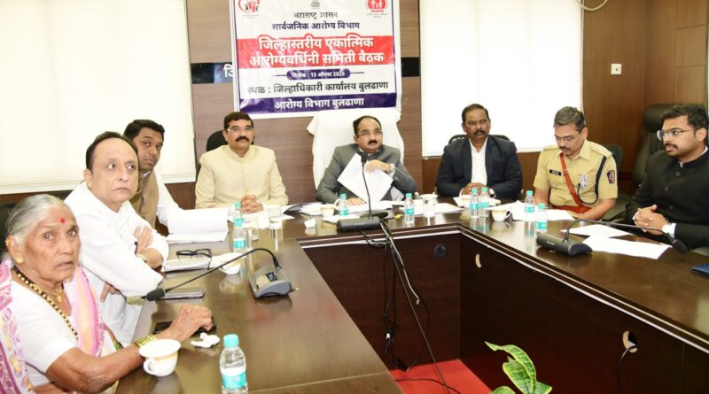एकात्मिक आरोग्यवर्धिनी आढावा बैठकीत कुपोषणमुक्ती, शंभर टक्के आरोग्य तपासणीवर भर