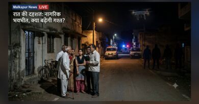 मलकापुर में रात के समय संदिग्ध लोगों की चर्चा से दहशत, प्रशासन से गश्त बढ़ाने की मांग